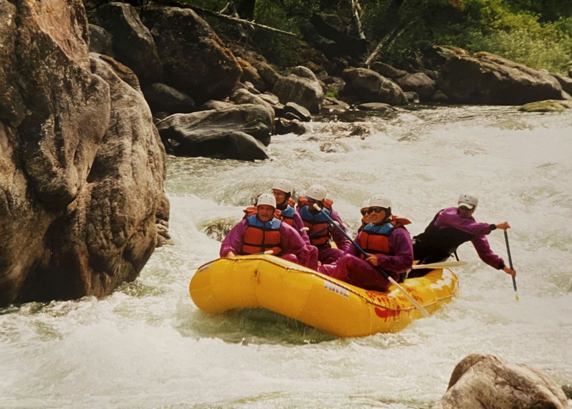 Rob Stewart Whitewater Rafting with Family