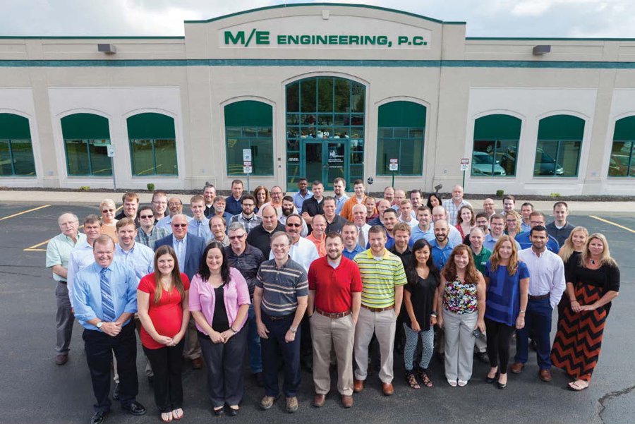 M/E Engineering team photo in Rochester NY
