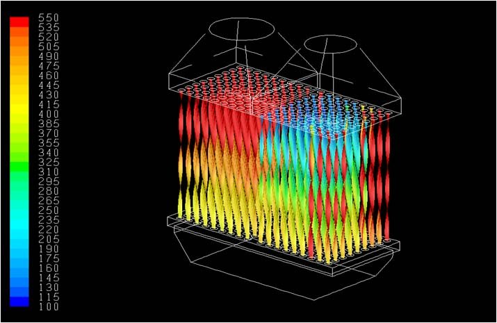 CFD consulting - spiral turbulators