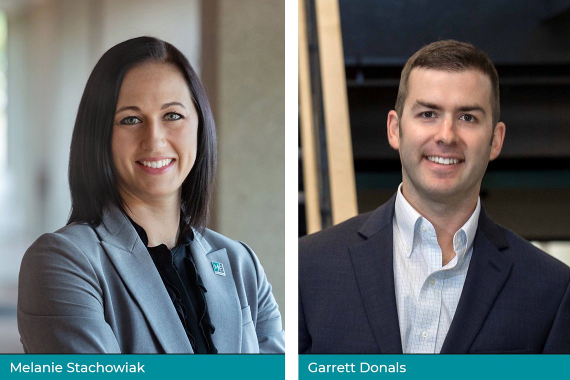 M/E Engineering is pleased to announce our newest Partners, Melanie Stachowiak, P.E., LEED AP BD+C, CMVP and Garrett Donals, P.E.